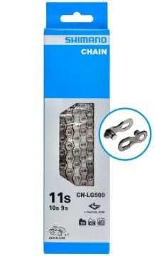 Shimano CN-LG500 Linkglide 9/10/11s Zincir 126L+Quick-Link