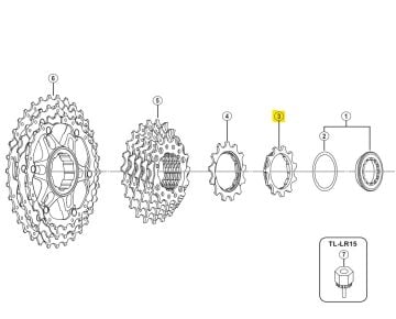 Shimano Deore HG81/HG62/HG500/M4100-10 Kaset Dişli 11T Dişlisi Y1YS11000