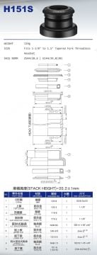 Neco H151SM 1.1/8''-1.5''  Rulmanlı Yarı Entegre Furç Takımı