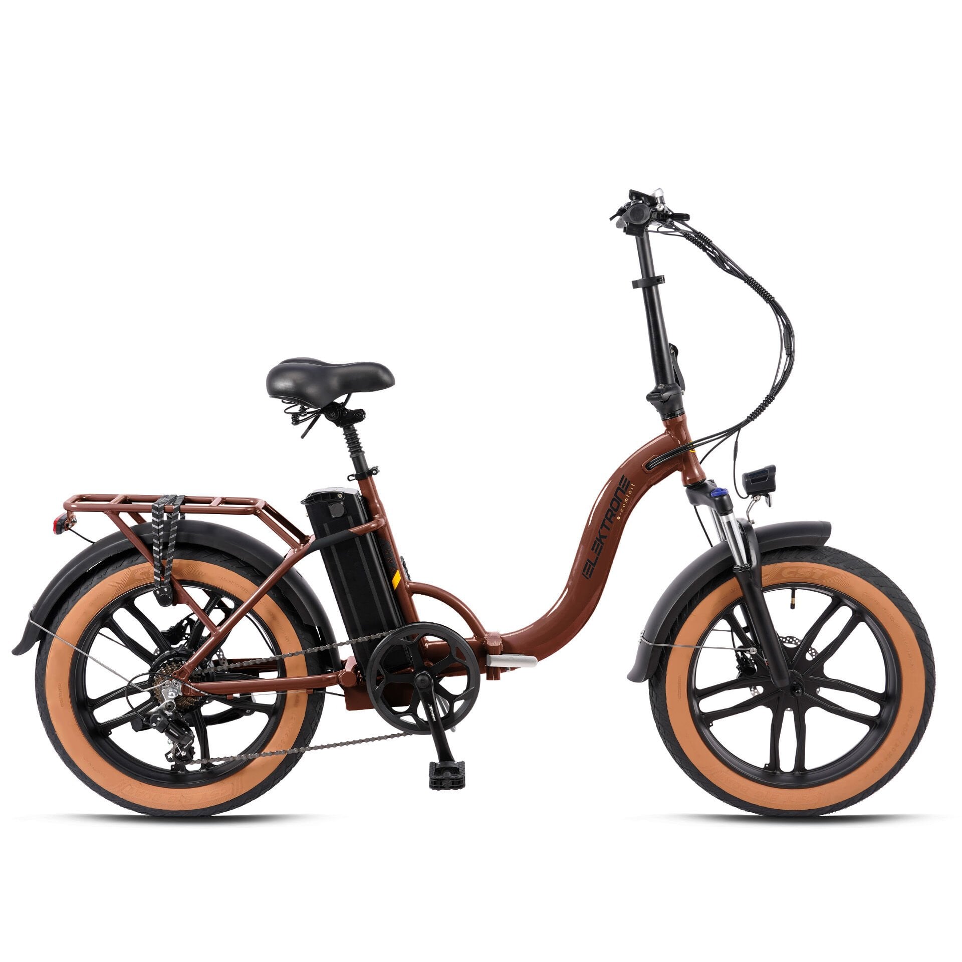 20 Elektrone Luna 7v Hidrolik Disk Fren Elektrikli Katlanır Fat Bisiklet