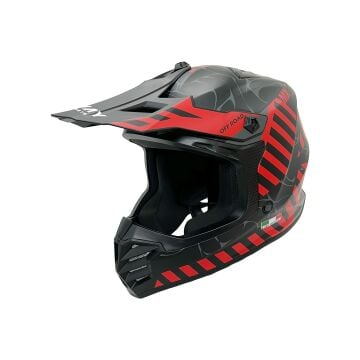 Sway FS-618 Alert Full Face Kask Siyah-Kırmızı YL Beden (51-52cm)