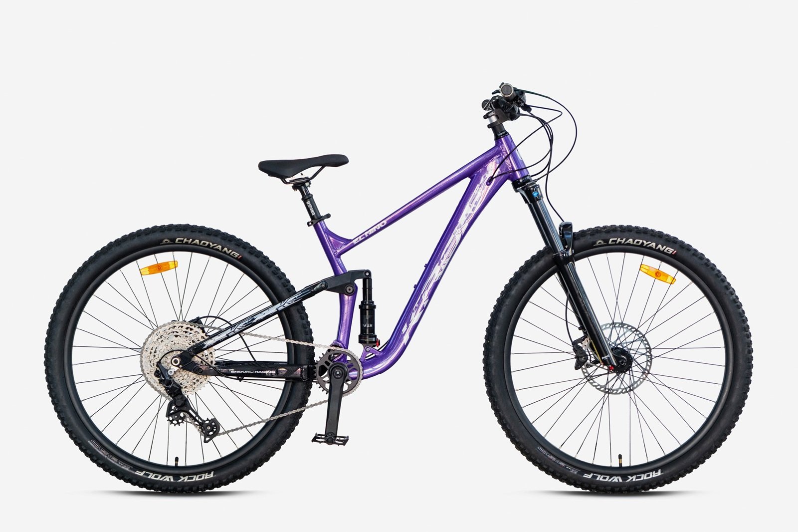 29 Kron El Nino 11v H.Disk Fren Full Süspansiyon Enduro Bisiklet 42.5cm - Mor-Siyah