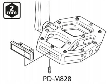 Shimano SM-PD64A Reflector Set YL8A98090