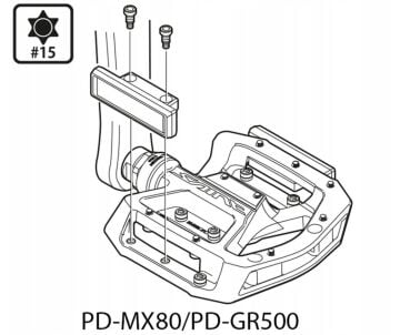 Shimano SM-PD64A Reflector Set YL8A98090