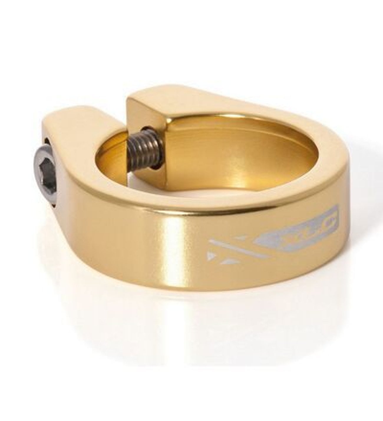 Xlc 31.8mm CL-951B Alüminyum Alyan Sıkmalı Sele Kelepçesi Altın Sarısı