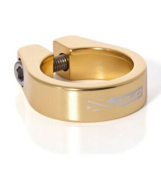 Xlc 31.8mm CL-951B Alüminyum Alyan Sıkmalı Sele Kelepçesi Altın Sarısı