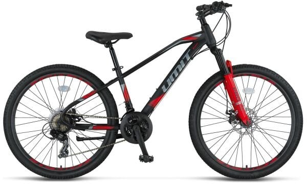 26 Ümit 2613 Arcus 21v Mekanik D.Fren Dağ Bisikleti 35.5cm - Siyah-Kırmızı