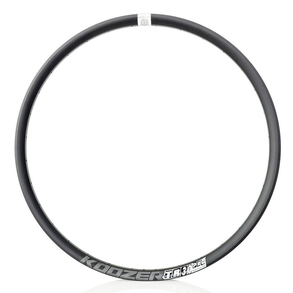 Koozer TR30 Pro 27.5'' 32H Çift Kat Alüminyum T.sız FV Tubeless XC, AM, DH, FR Jant Çemberi Siyah