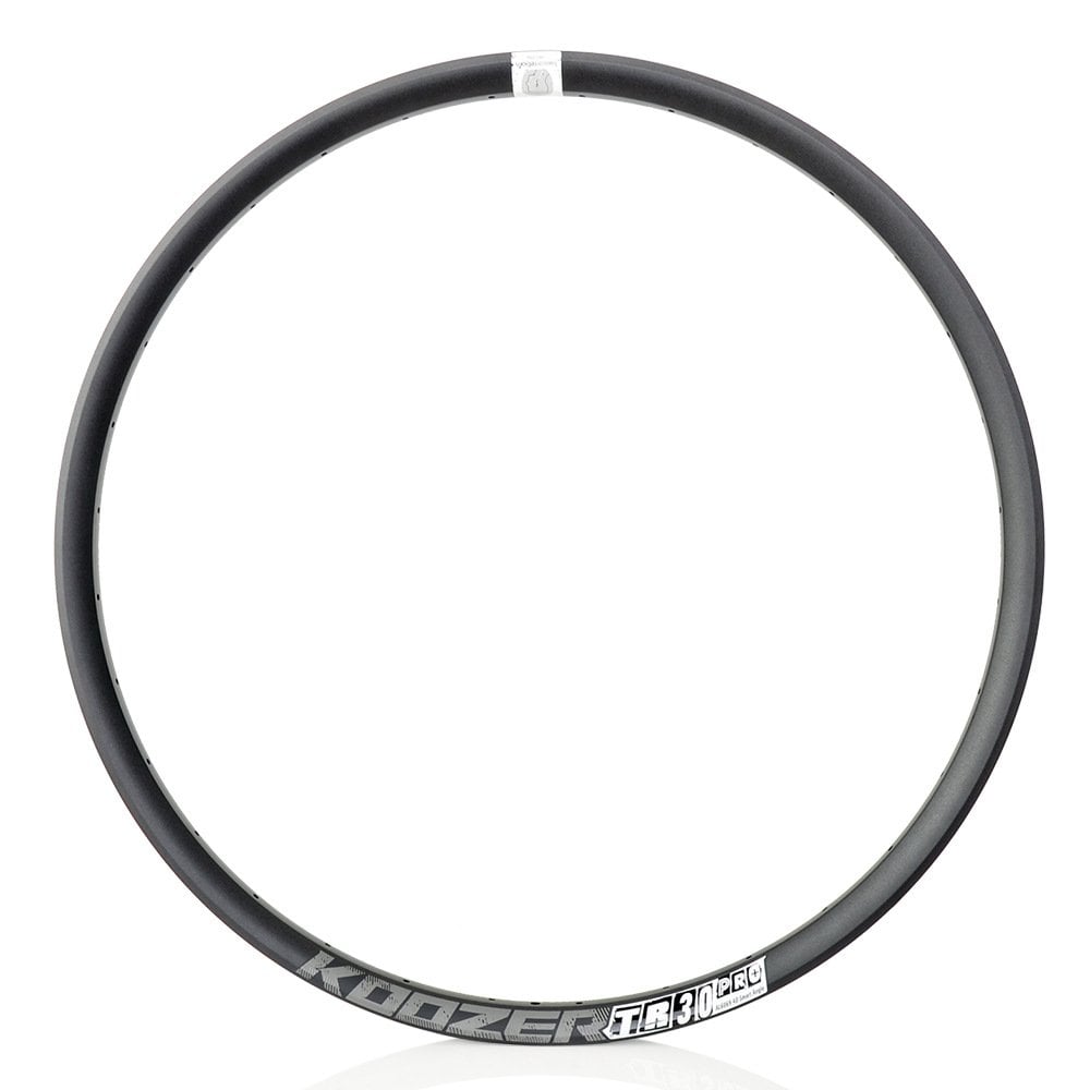 Koozer TR30 Pro 27.5'' 32H Çift Kat Alüminyum T.sız FV Tubeless XC, AM, DH, FR Jant Çemberi Siyah