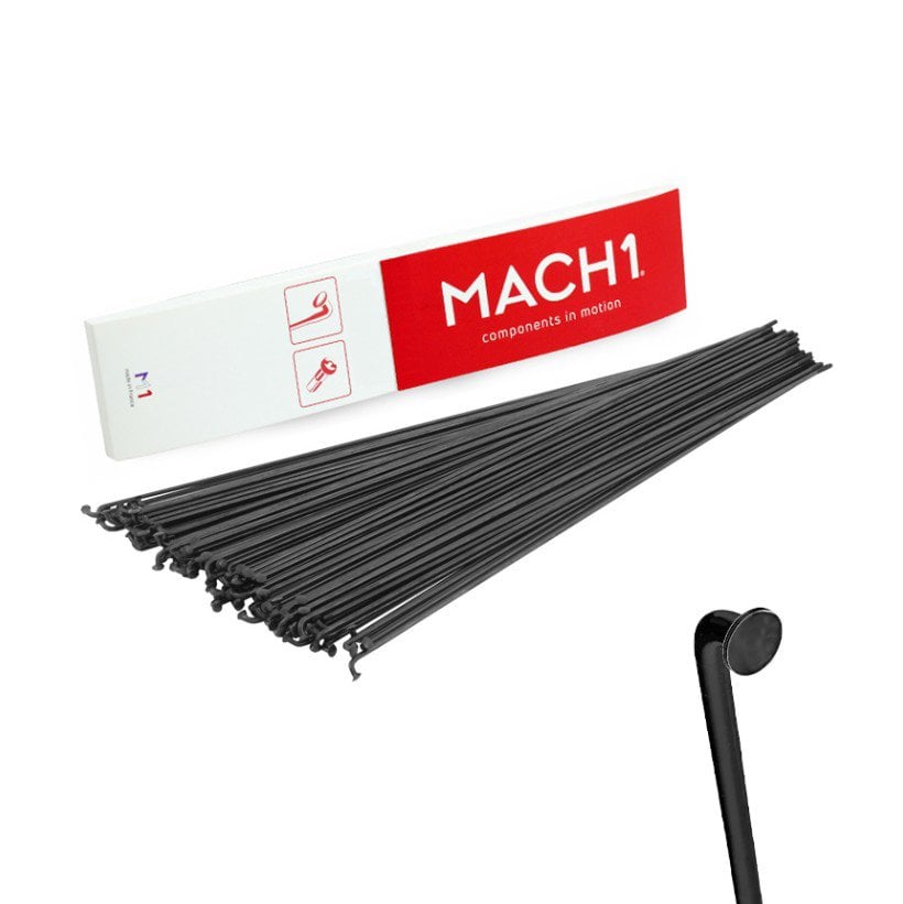 Mach1 Çelik 2mm Siyah Jant Teli+Nipel 72li Paket