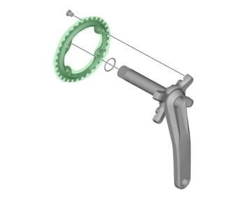Shimano SLX SM-CRM70 34T Aynakol Yaprağı FC-M7000 için