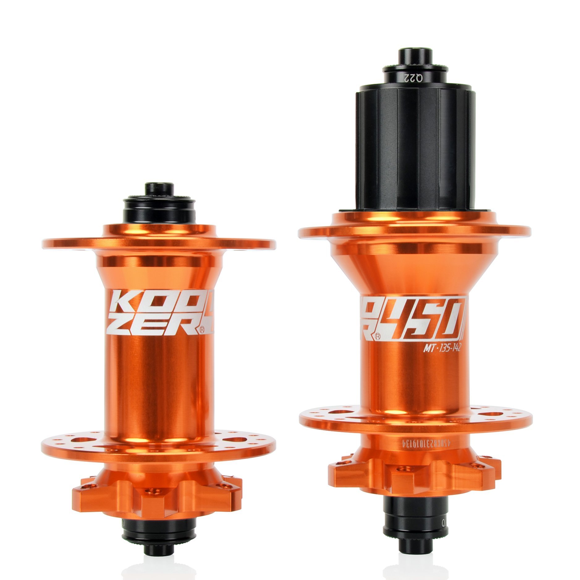 Koozer 450 5x100, 5x135 QR 6 Vida Disk 8-11s HG Mtb Göbek Seti Turuncu