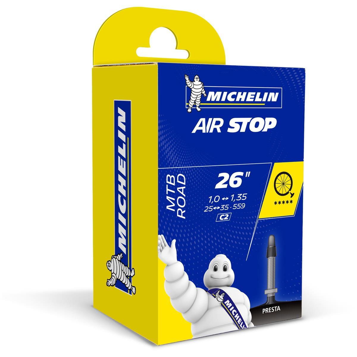 Michelin 26x1.0-1.35 Air Stop Presta 40mm C2 İç Lastik 136gr