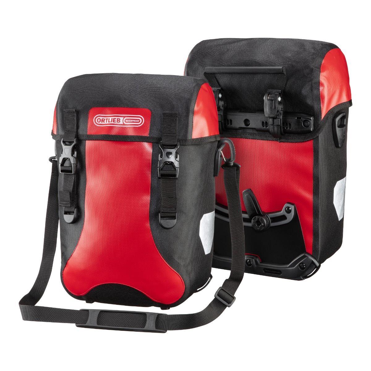 Ortlieb F4801 Sport-Packer Classic Ön Heybe Çanta Çift 30L Kırmızı-Siyah