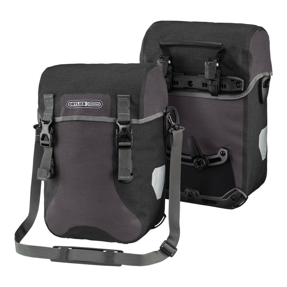 Ortlieb F4904 Sport-Packer Plus Ön Heybe Çanta Çift 30L Granit-Siyah