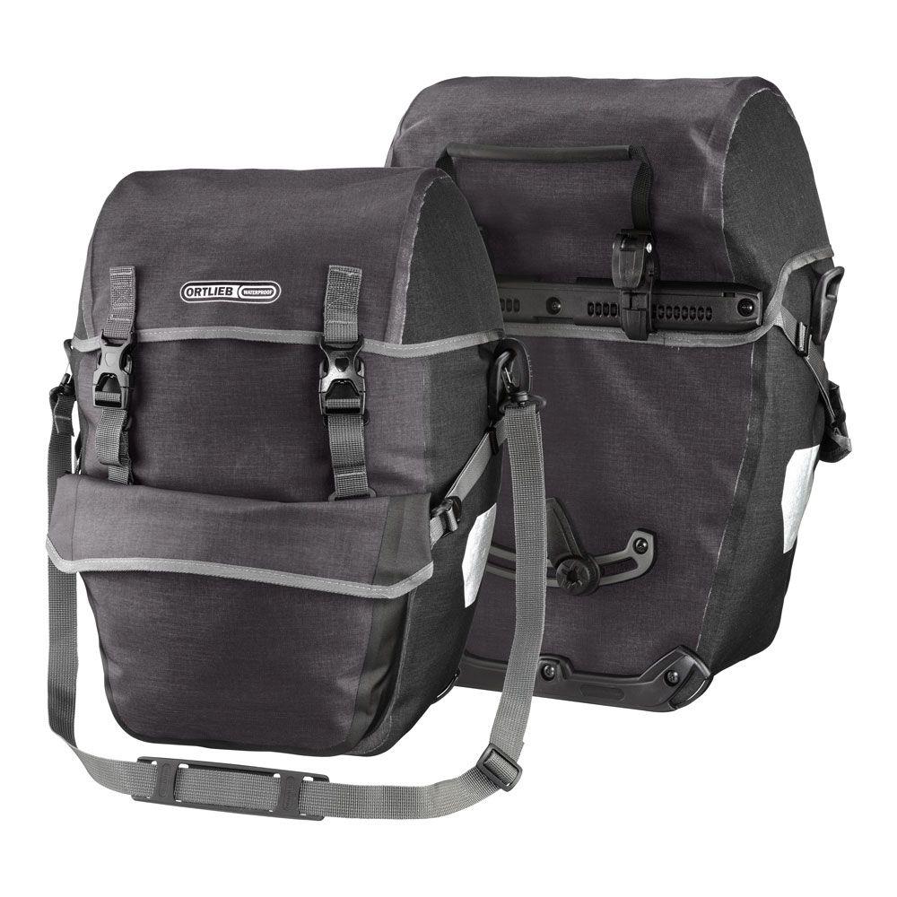 Ortlieb F2704 Bike-Packer Plus Arka Heybe Çanta Çift 42L Granit-Siyah