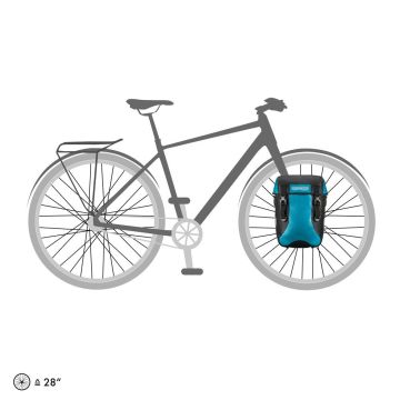 Ortlieb F4804 Sport-Packer Classic Ön Heybe Çanta Çift 30L Petrol-Siyah