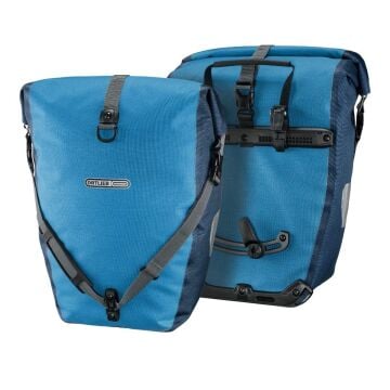 Ortlieb F5206 Back-Roller Plus CR Arka Heybe Çanta Çift 40L Kot-Çelik Mavi