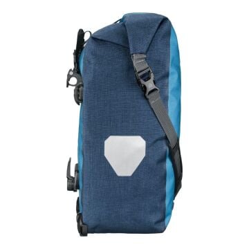 Ortlieb F5206 Back-Roller Plus CR Arka Heybe Çanta Çift 40L Kot-Çelik Mavi