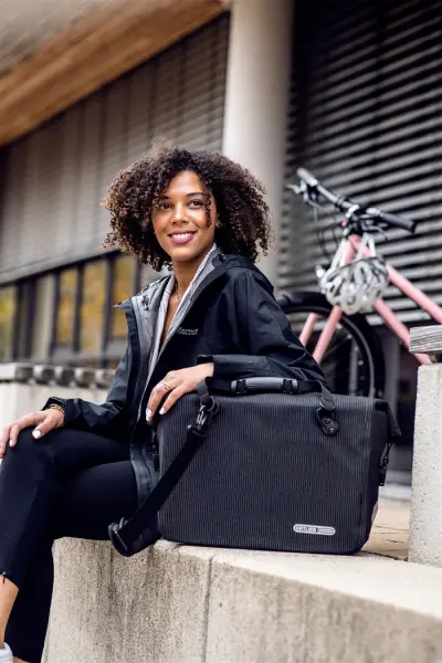 Ortlieb F70971 Office Çantası High Visibility Arka Bagaj Uyumlu 21L Siyah Fosforlu