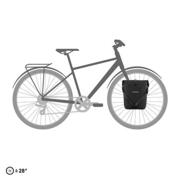 Ortlieb F6208 Sport-Roller Plus Ön Heybe Çanta Tek 14.5L Granit-Siyah
