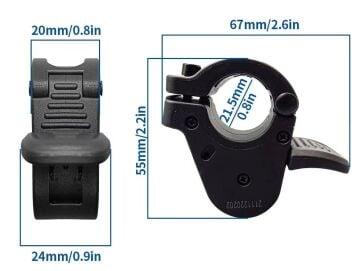Impact 300X Erkek 3 Pinli PNS 28cm Kablo Elektrikli Bisiklet Parmak Gaz Kolu