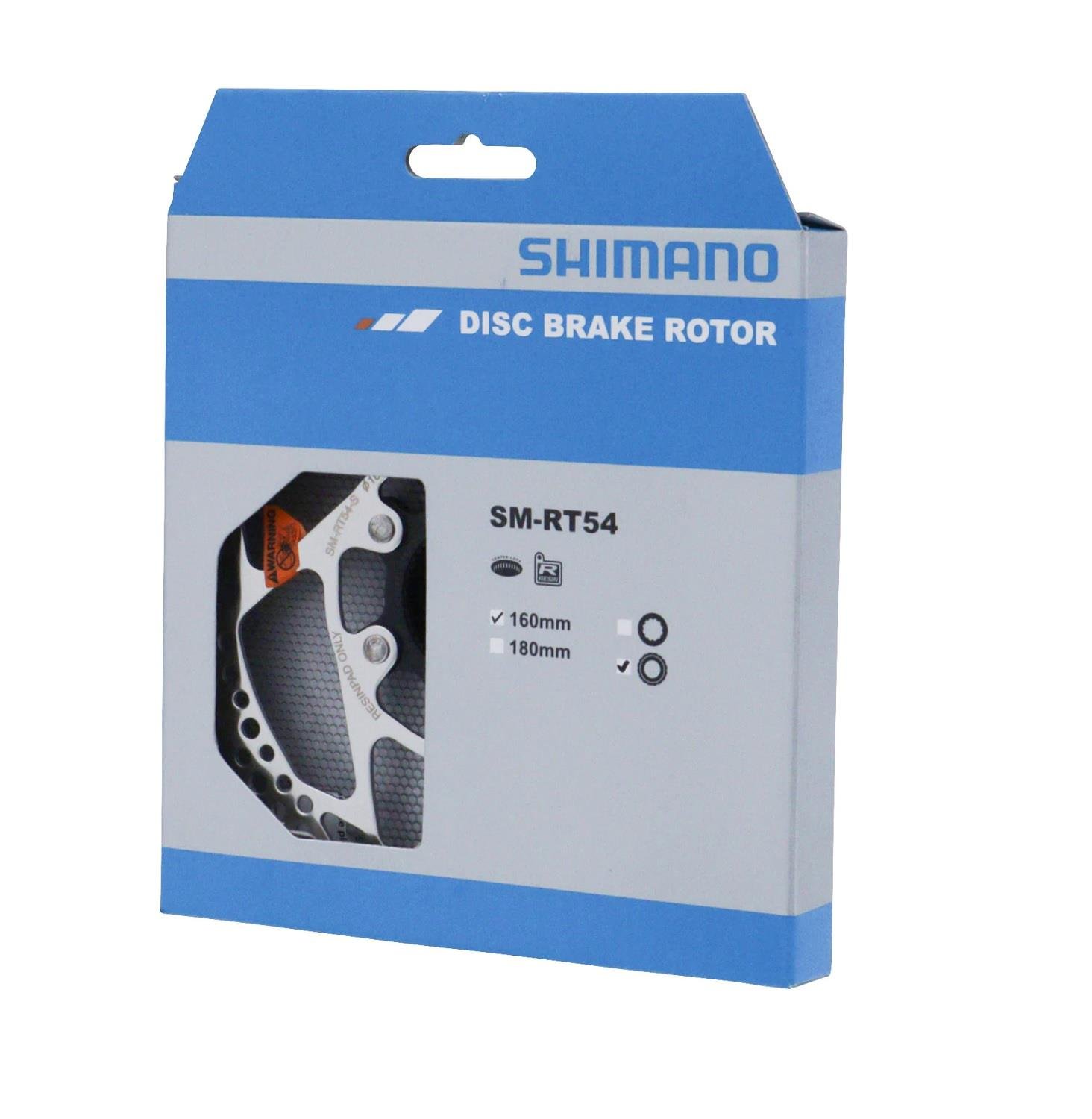 54rt Shimano Sm-Rt54 160mm Centerlock Rotor(Kilitleme Bileziği Dış Kanal ...