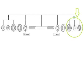 Shimano HB-4500 Yol Bisikleti Ön Mil Kilit Somun Seti Y2TA98030