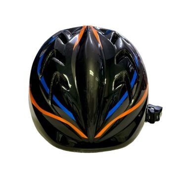 Moon MV7 Black-Blue-Orange Çocuk Bisiklet Kaskı