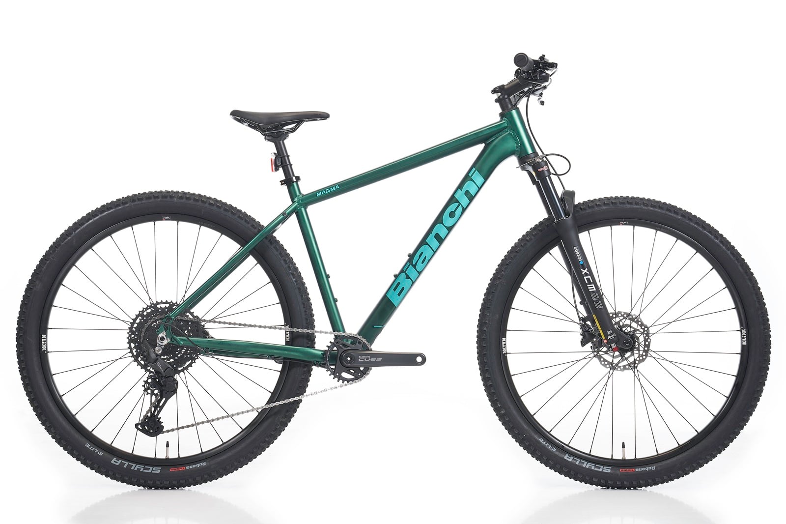 29 Bianchi MagmaComp 9.1 Cues 10v H.Disk Fren Dağ Bisikleti 43cm - Koyu Yeşil-Celeste