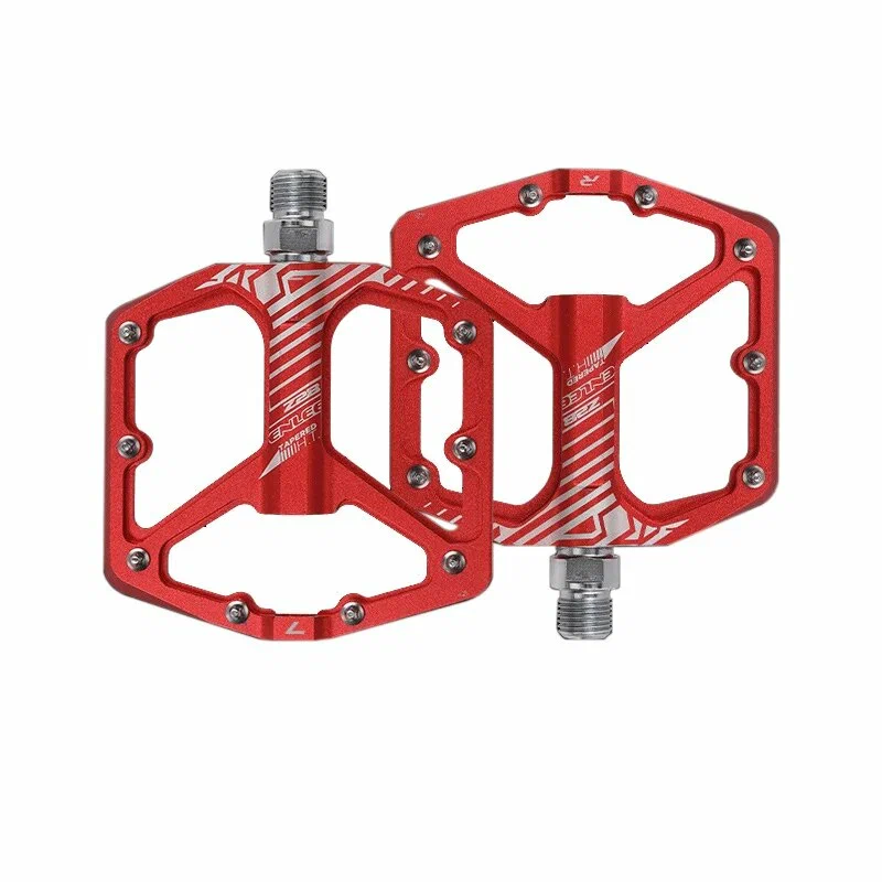 Enlee K203 110x91mm Mtb Alüminyum Platform Pedal Kırmızı