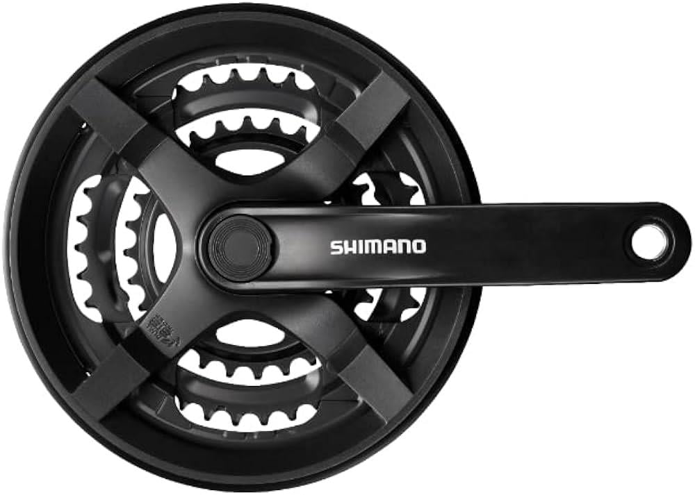 Shimano FC-TY301 175mm 48T 6-7-8V 3lü Aynakol Kapaklı Siyah*