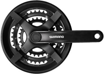 Shimano FC-TY301 175mm 48T 6-7-8V 3lü Aynakol Kapaklı Siyah*