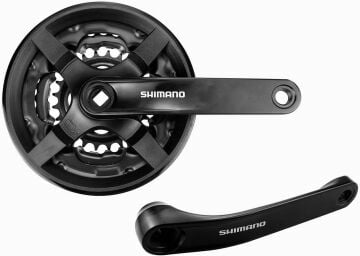 Shimano FC-TY301 170mm 42T 6-7-8V 3lü Aynakol Kapaklı Siyah*