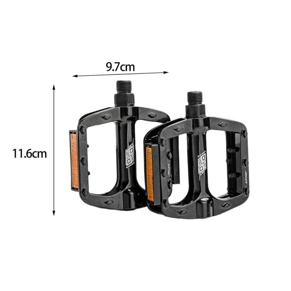 Enlee M504 116x97mm Mtb Alüminyum Platform Pedal Siyah