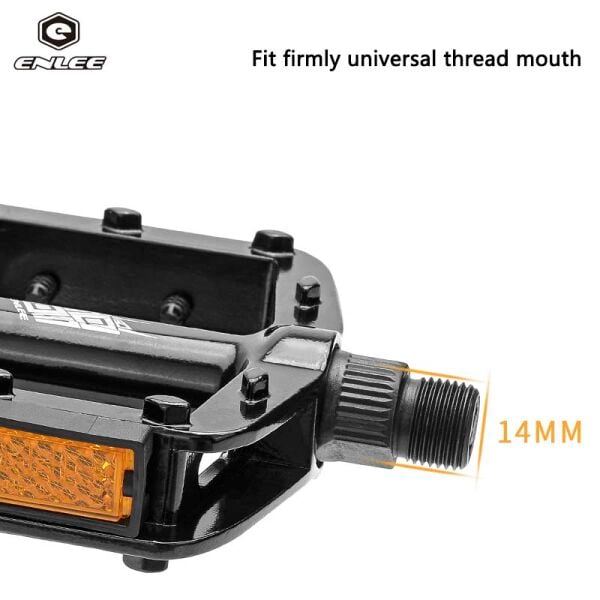 Enlee M504 116x97mm Mtb Alüminyum Platform Pedal Siyah