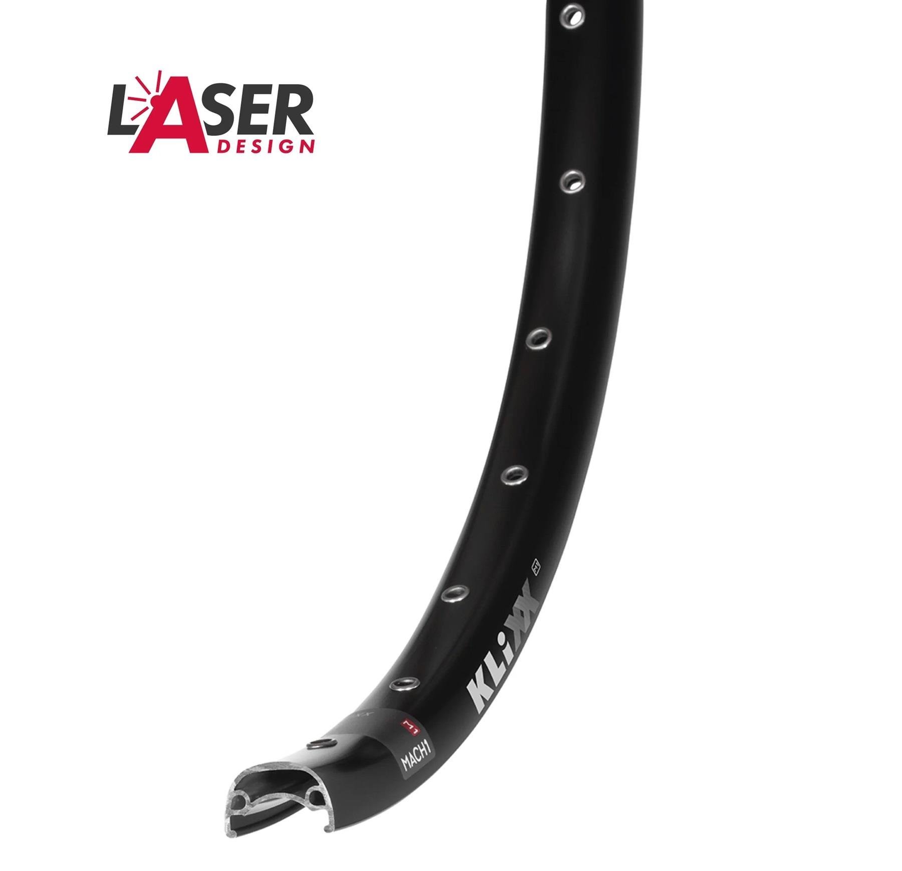 Mach1 Klixx 26'' 36H Çift Kat Alüminyum T.sız FV Tubeless Yüzüklü Jant Çemberi Siyah