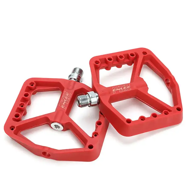 Enlee NY-02 110x100mm Mtb Naylon Fiber Platform Pedal Kırmızı