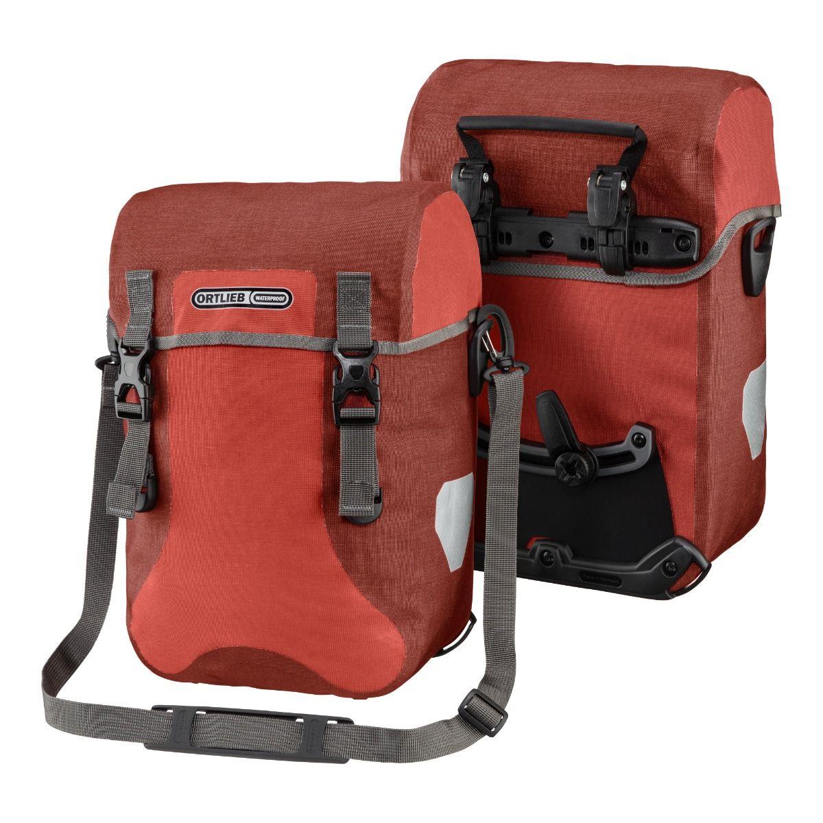 Ortlieb F4905 Sport-Packer Plus Ön Heybe Çanta Çift 30L Salsa-Dark Chili