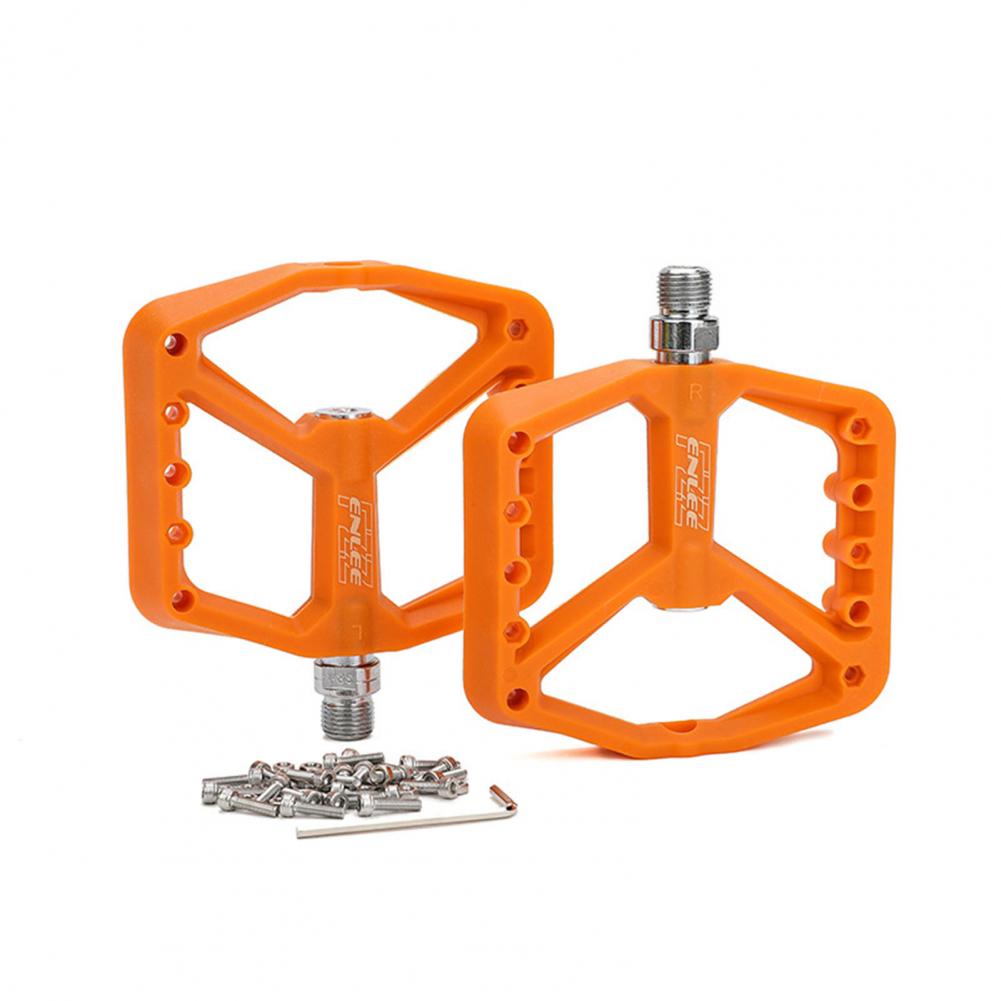 Enlee NY-02 110x100mm Mtb Naylon Fiber Platform Pedal Turuncu