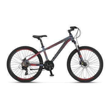 26 Mosso Wildfire 21v H.Disk Fren Dağ Bisikleti 41cm - Antrasit-Kırmızı