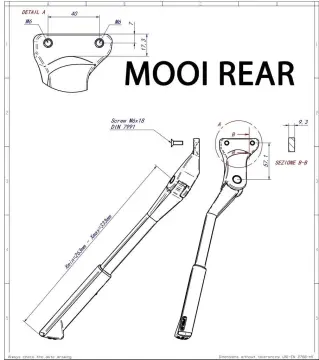 Ursus R90 Mooi 24-29'' Ayarlanabilir 40mm Arka Park Ayağı