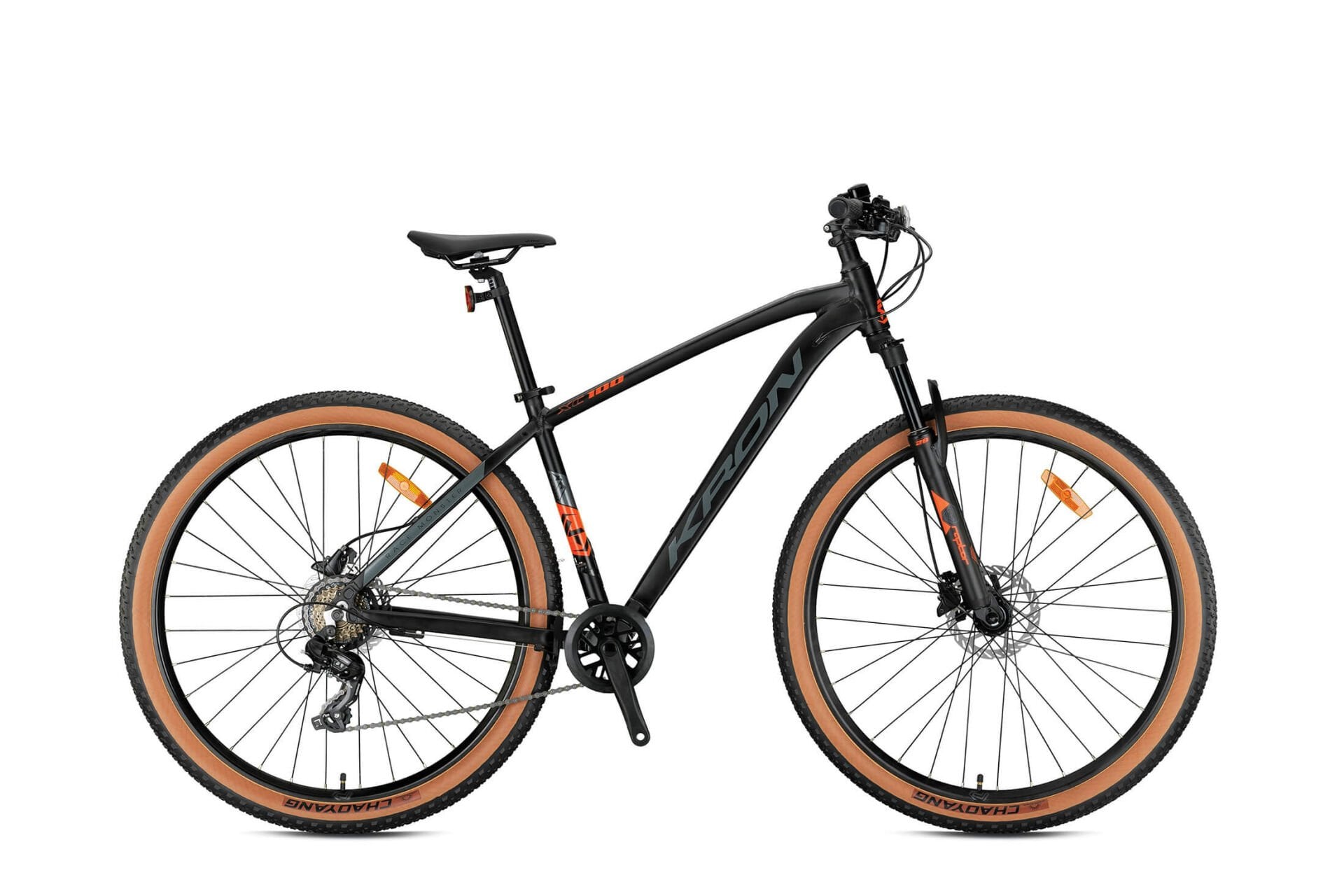 24 Kron XC 100 8v H.Disk Fren Dağ Bisikleti 33cm - M.Siyah-N.Turuncu
