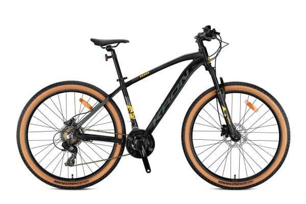 27.5 Kron XC 100 21v H.Disk Fren Dağ Bisikleti 38cm - M.Siyah-Sarı