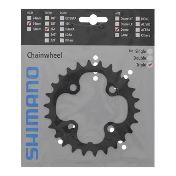 Shimano Deore FC-M610/FC-T6010/FC-T611 26T Aynakol Dişlisi Y1LD26000