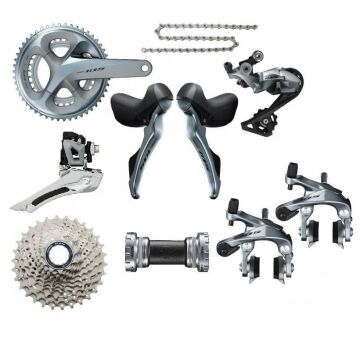 Shimano 105 R7000 Grup Set 11S FC 172.5mm-50x34T-11-32CS-GS Gümüş