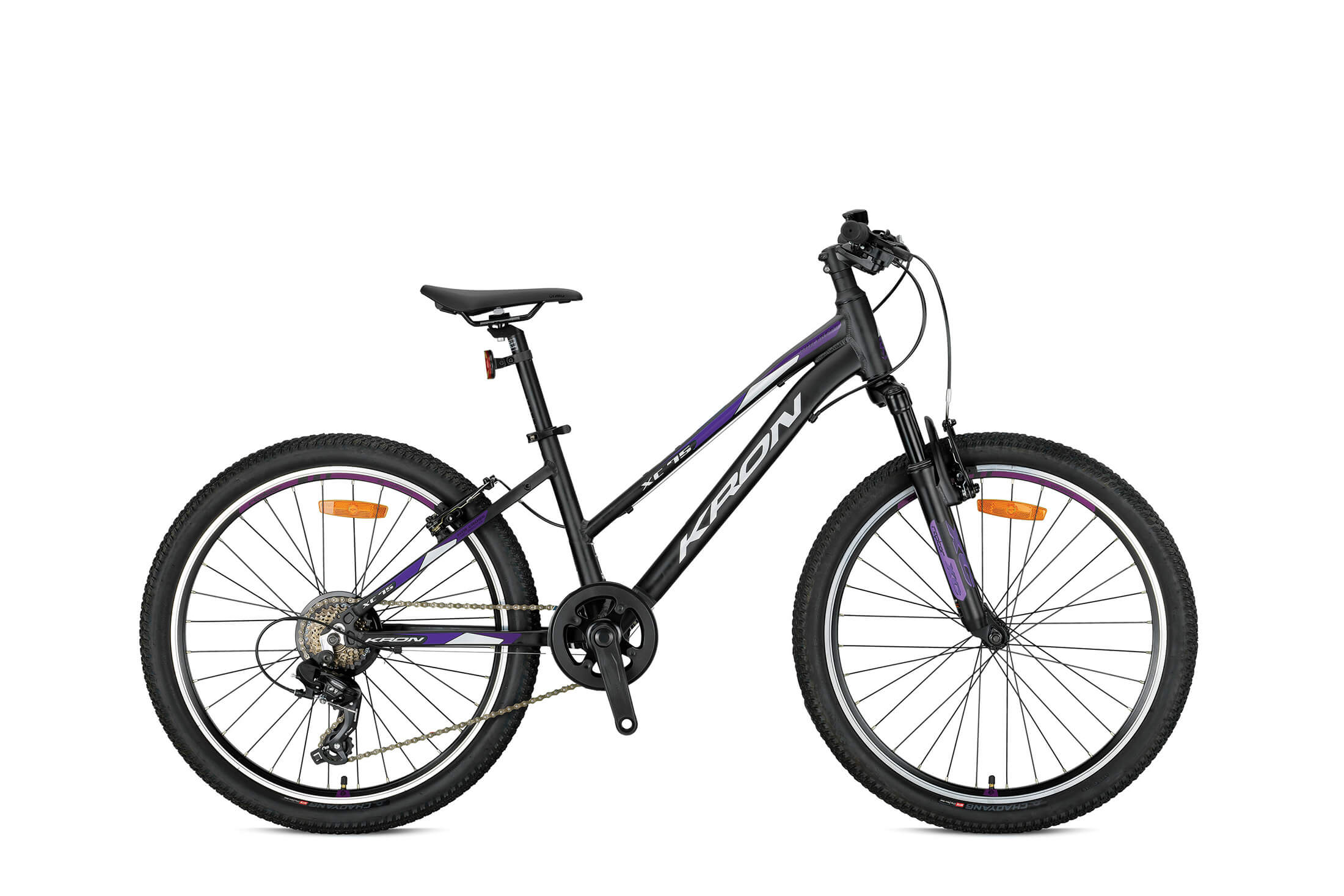 20 Kron XC 75 Lady 7v V- Fren Kız Çocuk Bisikleti 33cm - M.Siyah-Mor