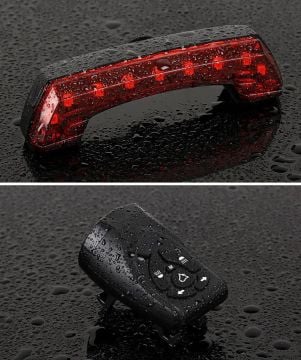 Epic Unity Usb Şarjlı Kablosuz Bisiklet Sinyali + Korna + Arka Lamba