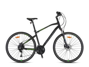 28 Kron TX 450 27v H.Disk Fren Erkek Şehir Bisikleti 51cm - M.Siyah-Füme-Yeşil