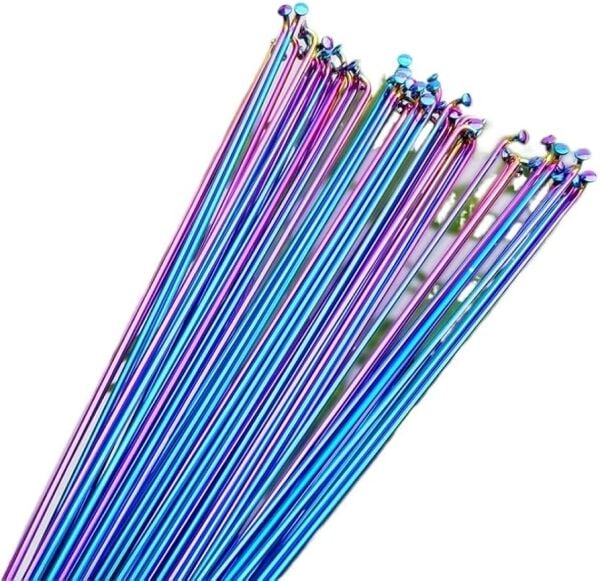 Asistan Drox 272mm Çelik Jant Teli+Nipel Rainbow 72li Paket